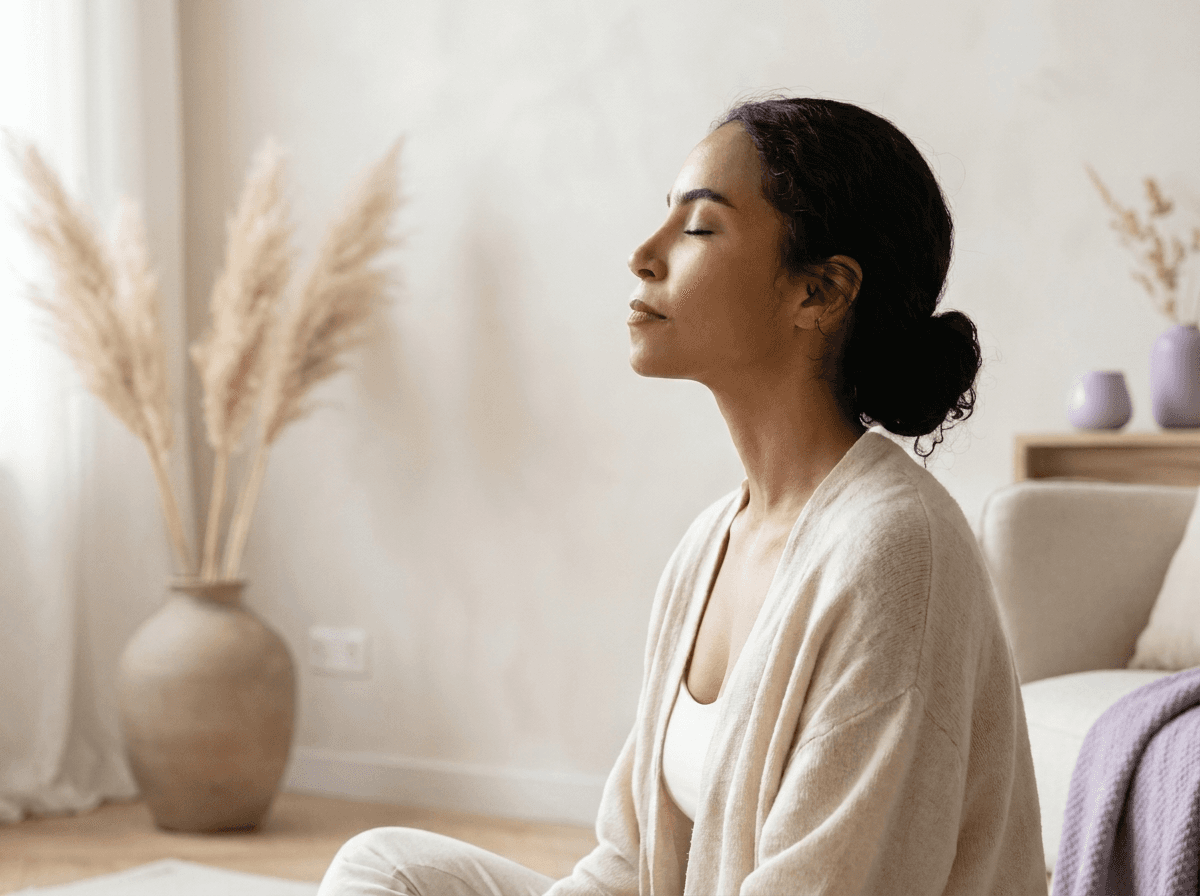 A person in quiet reflection