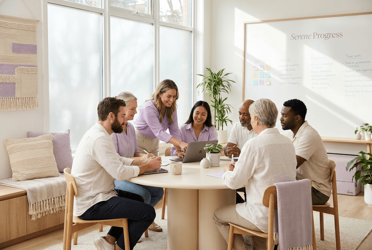 A calm counselling session